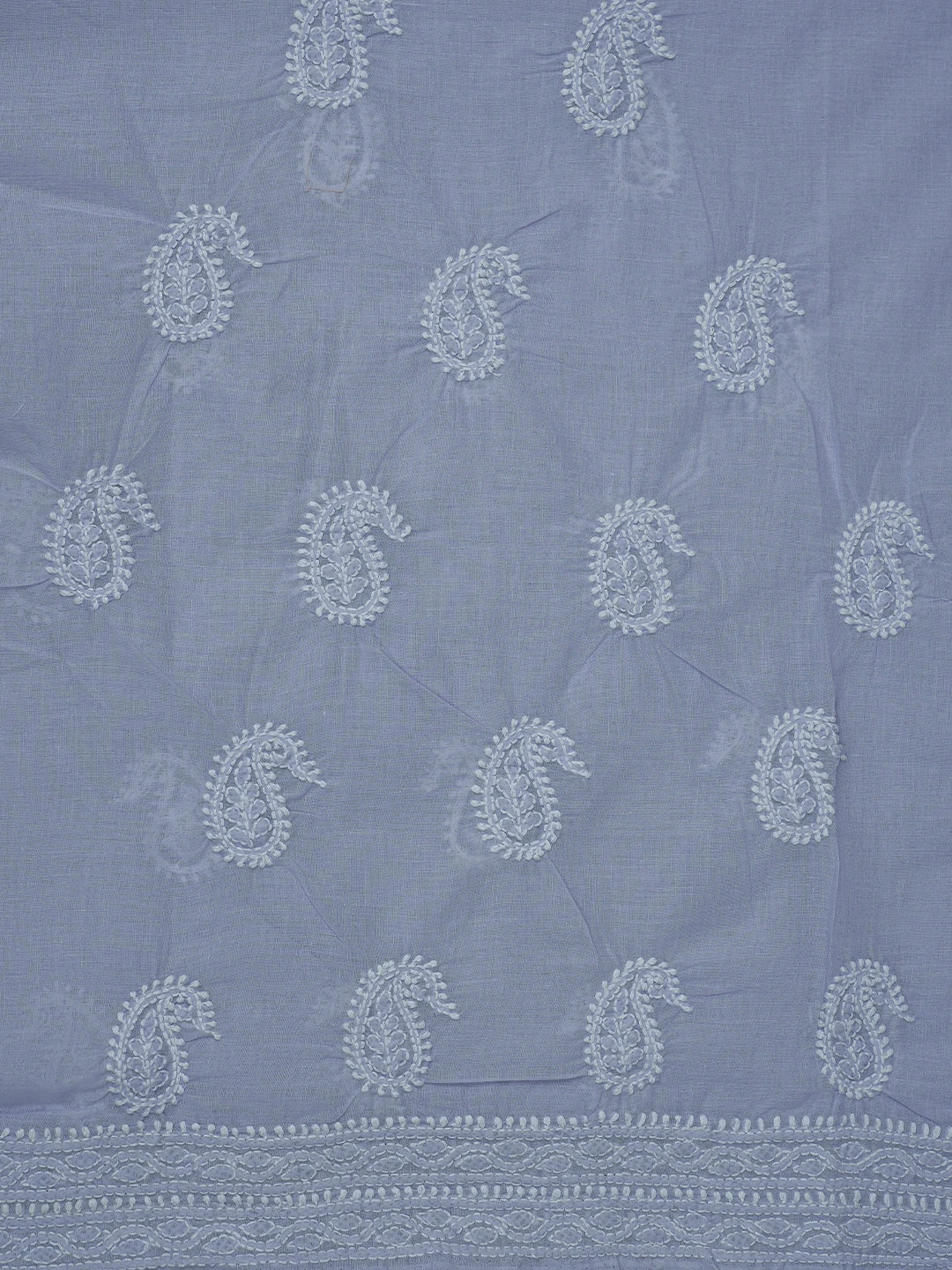 Ada Hand Embroidered Mauve Cotton Lucknowi Chikankari Unstitched Suit Piece 01A782863