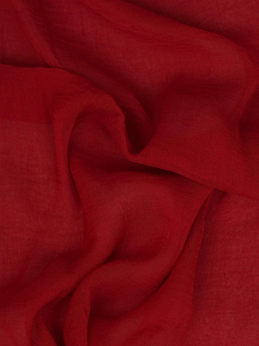 Ada Hand Embroidered Maroon Cotton Lucknowi Chikankari Unstitched Suit Piece 01A787260