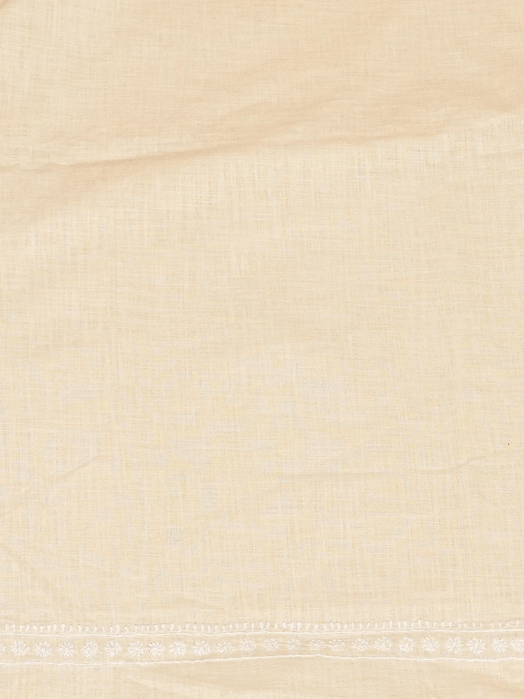Ada Hand Embroidered Beige Linen Lucknowi Chikankari Unstitched Men's Kurta Piece 01A711081
