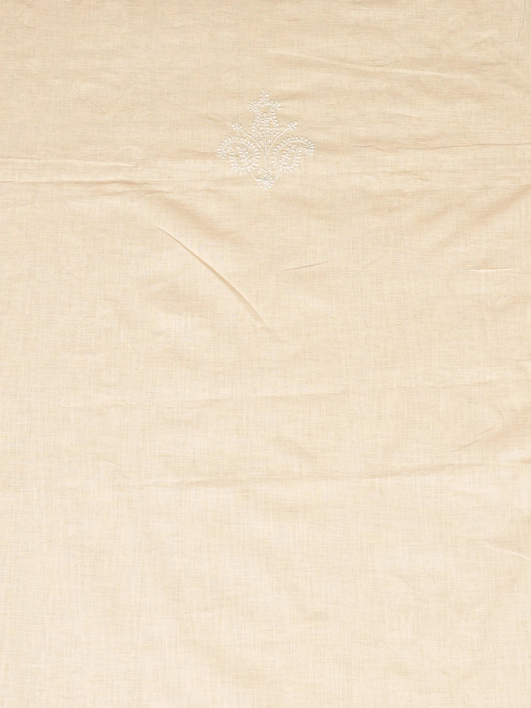 Ada Hand Embroidered Beige Linen Lucknowi Chikankari Unstitched Men's Kurta Piece 01A711081