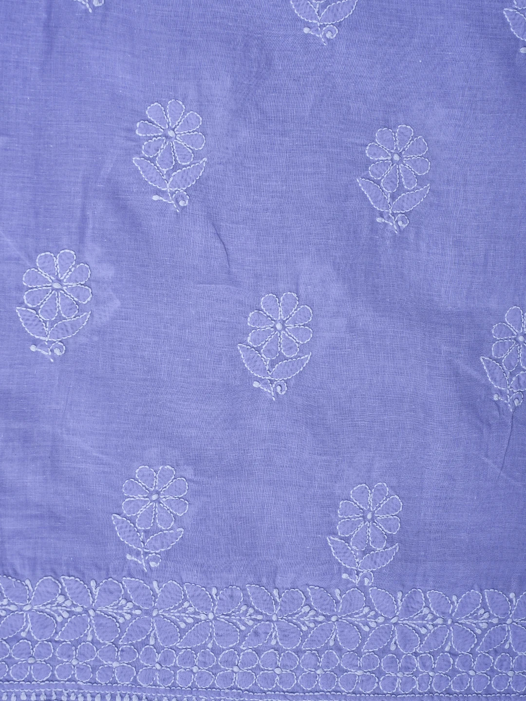 Ada Hand Embroidered Mauve Cotton Lucknowi Chikankari Unstitched Suit Piece With Cutdana Work 01A791879
