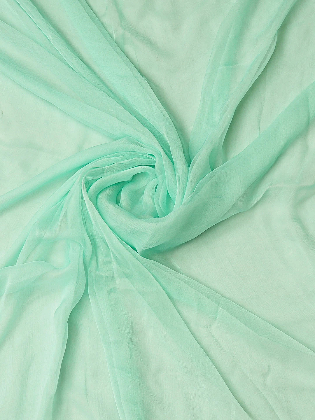 Ada Hand Embroidered Sea Green Cotton Lucknowi Chikankari Unstitched Suit Piece 01A780558