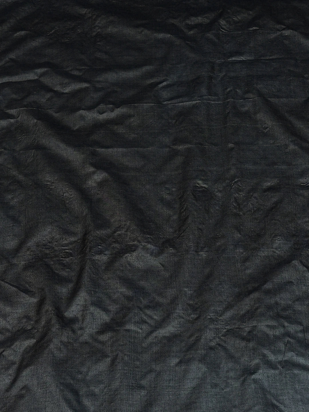 Ada Hand Embroidered Black Silk Lucknowi Chikankari Unstitched Men's Kurta Piece 01A795216
