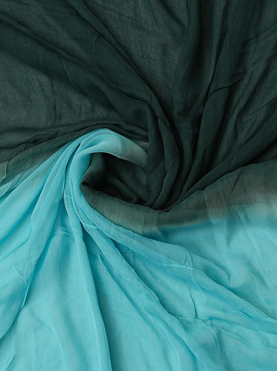 Ada Hand Embroidered Teal Blue Cotton Lucknowi Chikankari Unstitched Suit Piece 01A487501