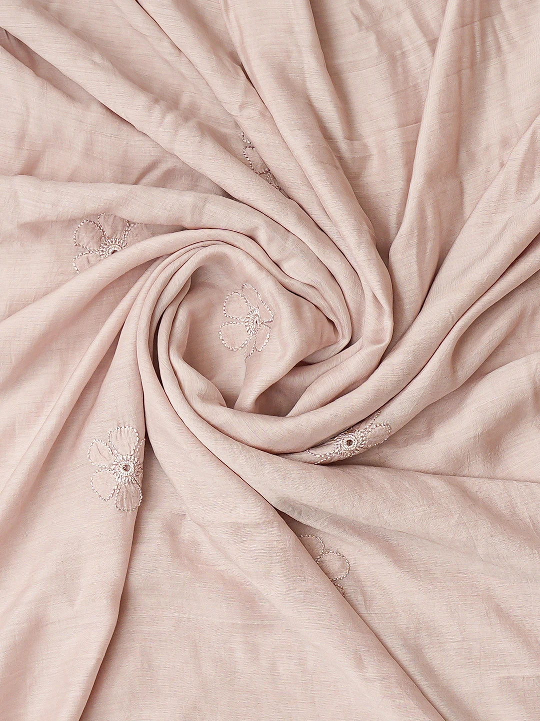 Ada Hand Embroidered Rosy Brown Muslin Lucknowi Chikankari Unstitched Kurta Dupatta Set 01A798324