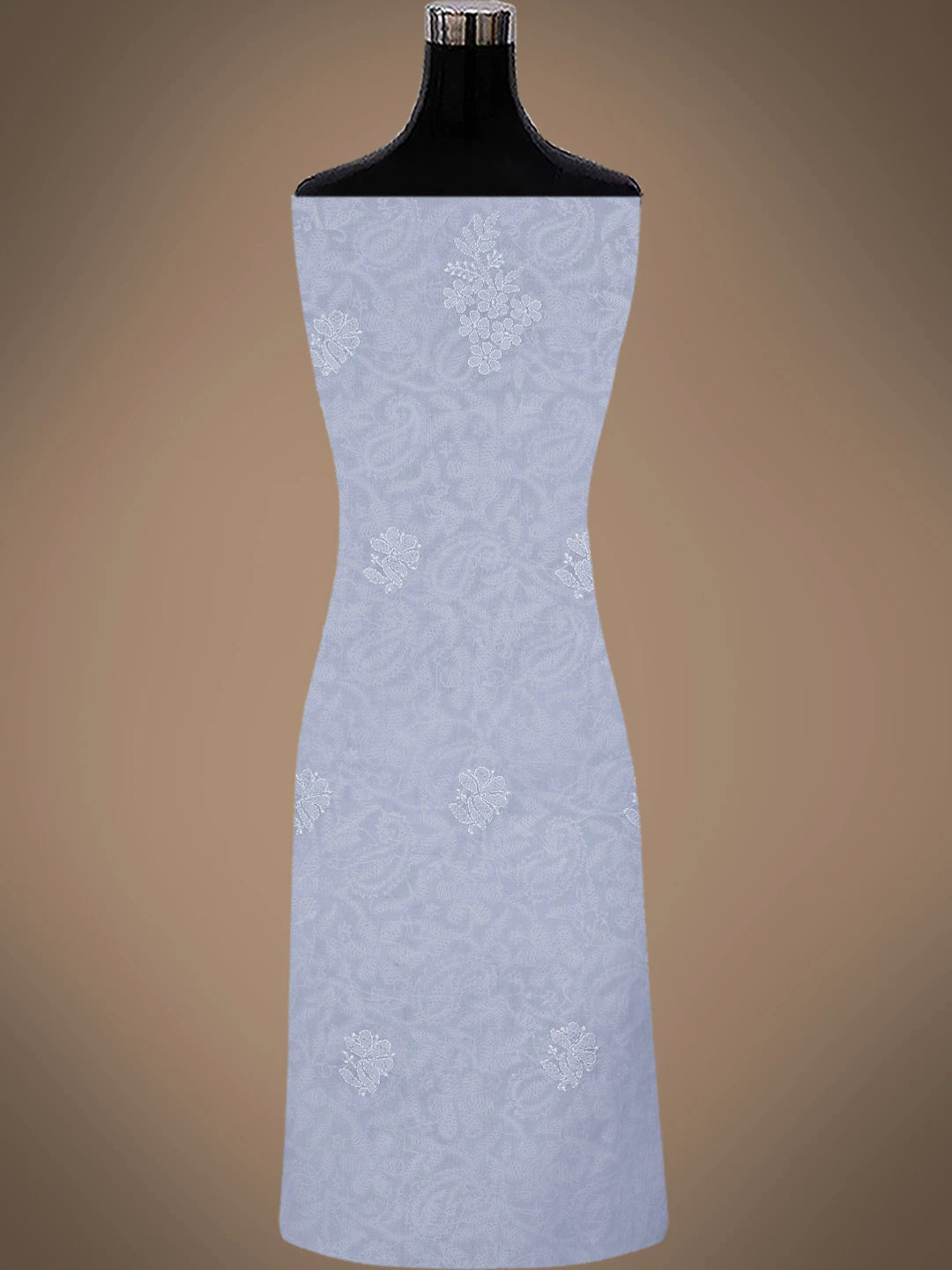 Ada Hand Embroidered Mauve Cotton Lucknowi Chikankari Unstitched Suit Piece 01A767847