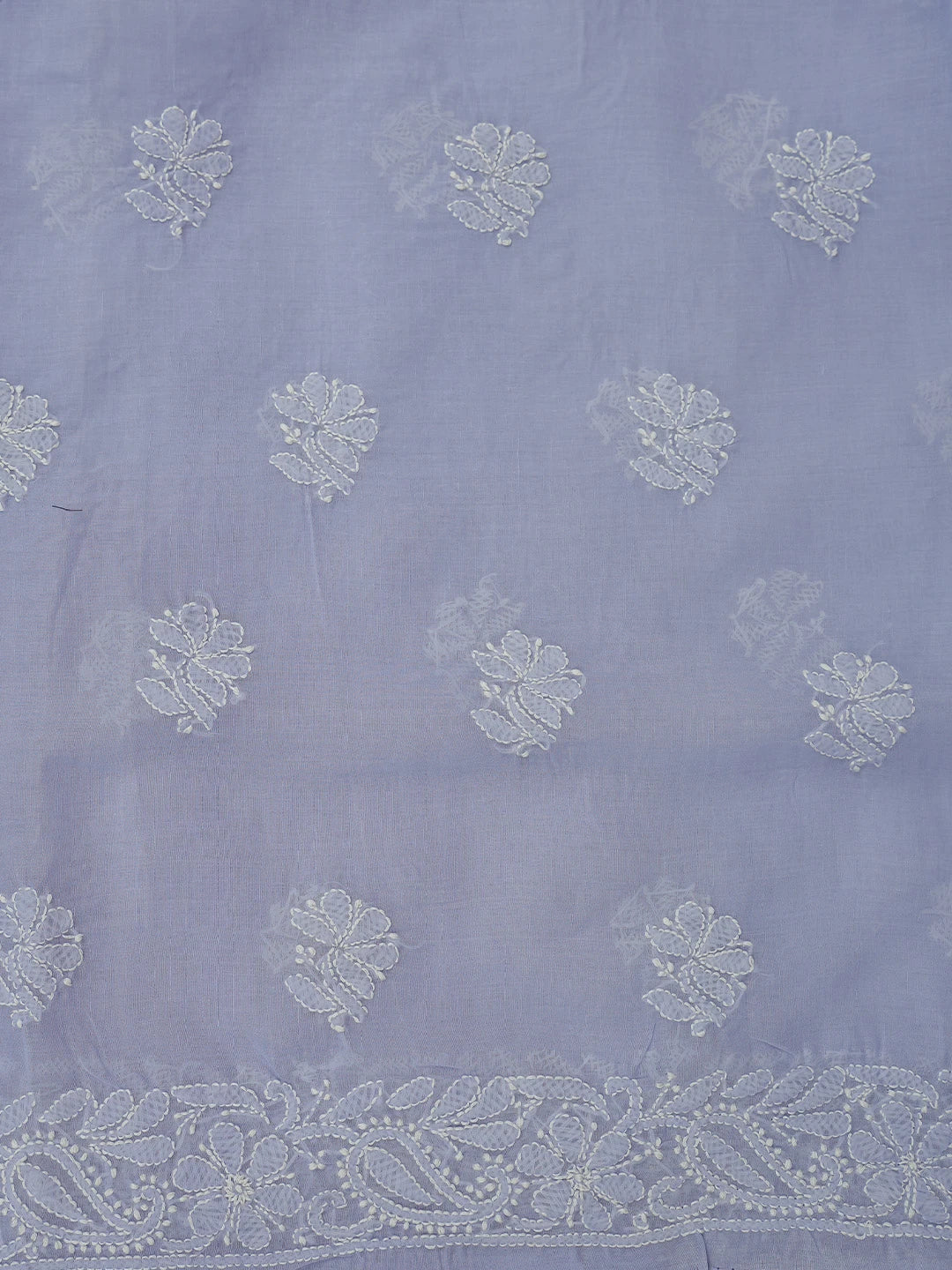 Ada Hand Embroidered Mauve Cotton Lucknowi Chikankari Unstitched Suit Piece 01A767847