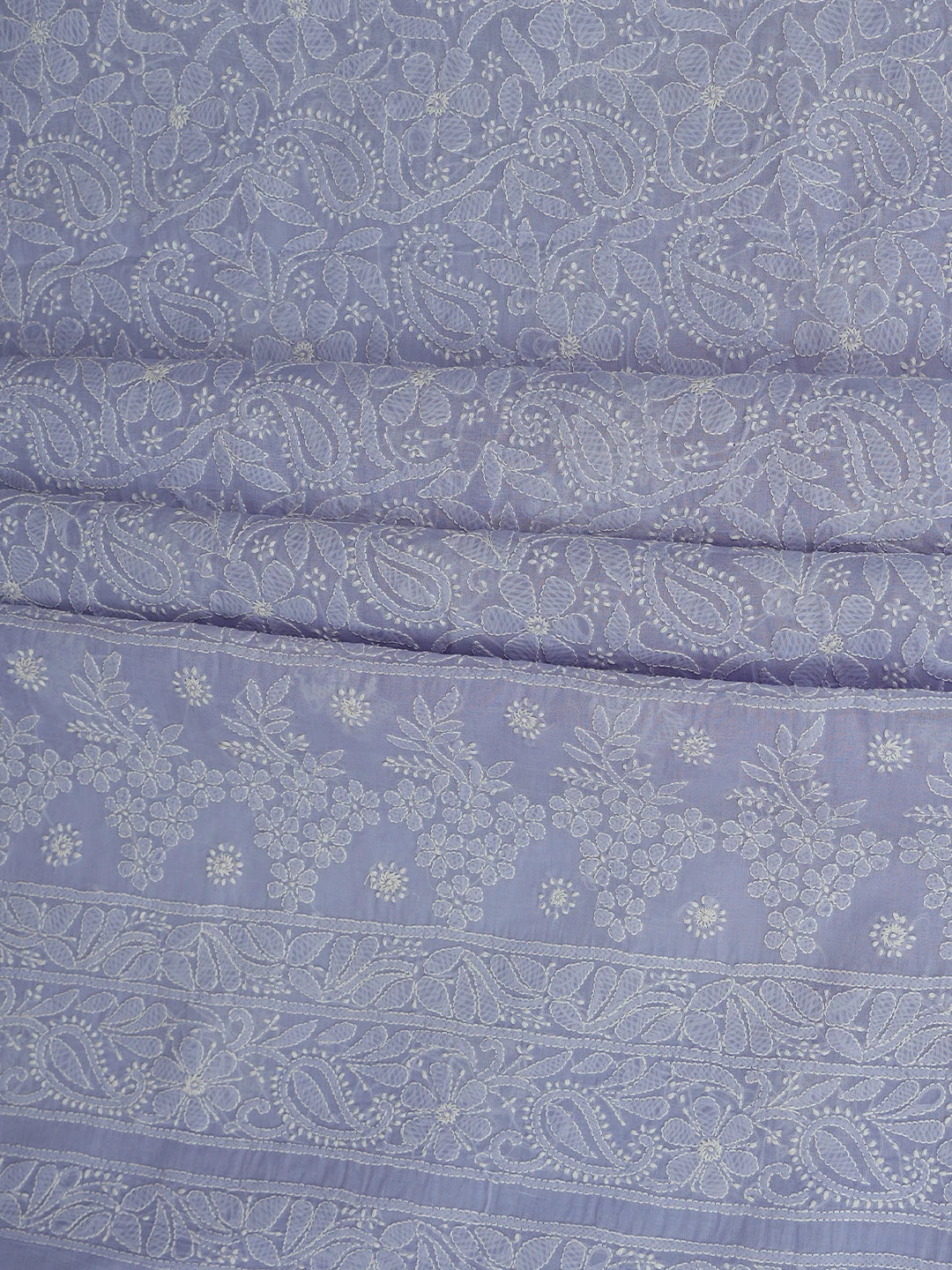 Ada Hand Embroidered Mauve Cotton Lucknowi Chikankari Unstitched Suit Piece 01A767847