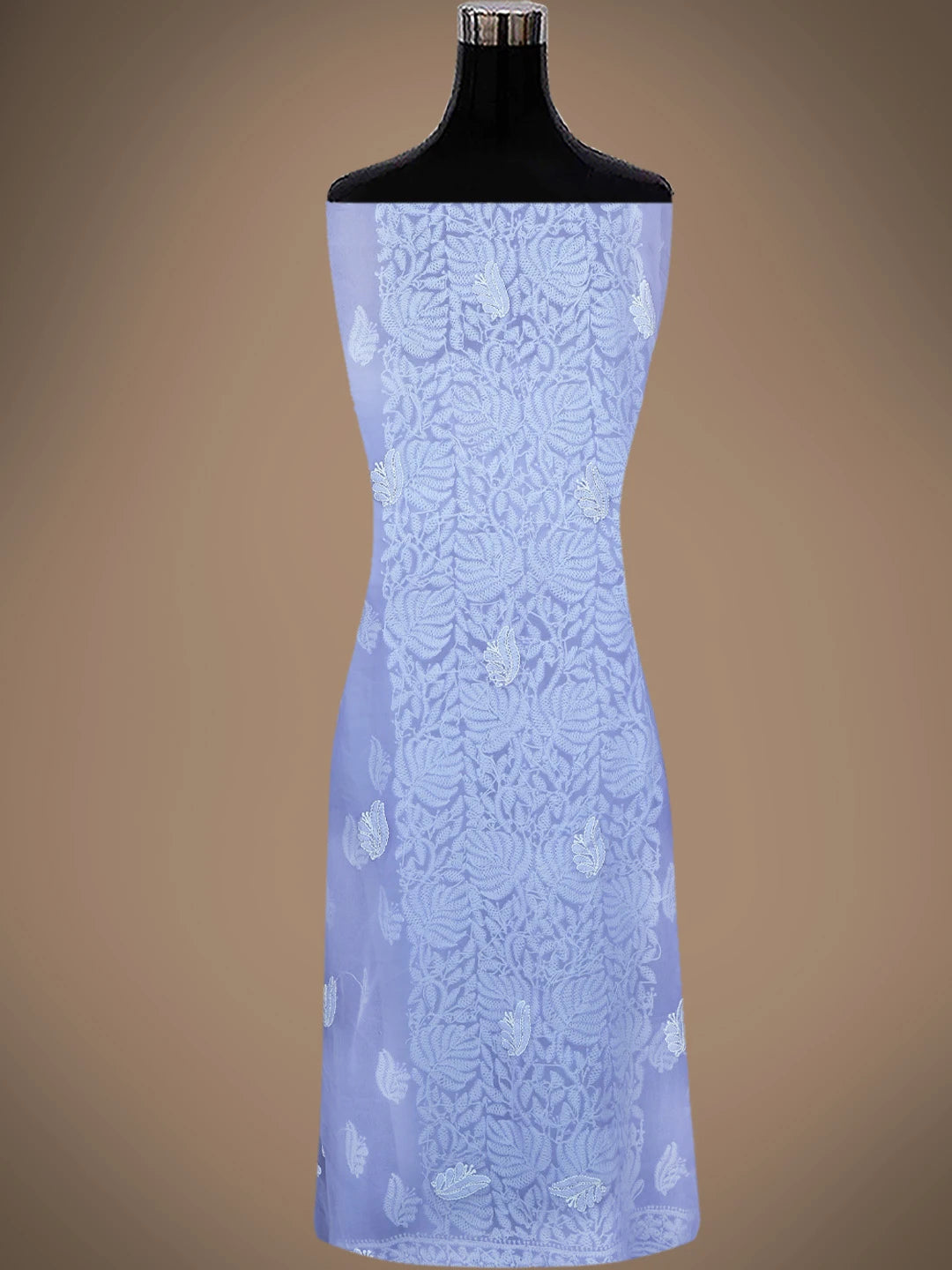 Ada Hand Embroidered Mauve Georgette Lucknowi Chikankari Unstitched Suit Piece 01A793562