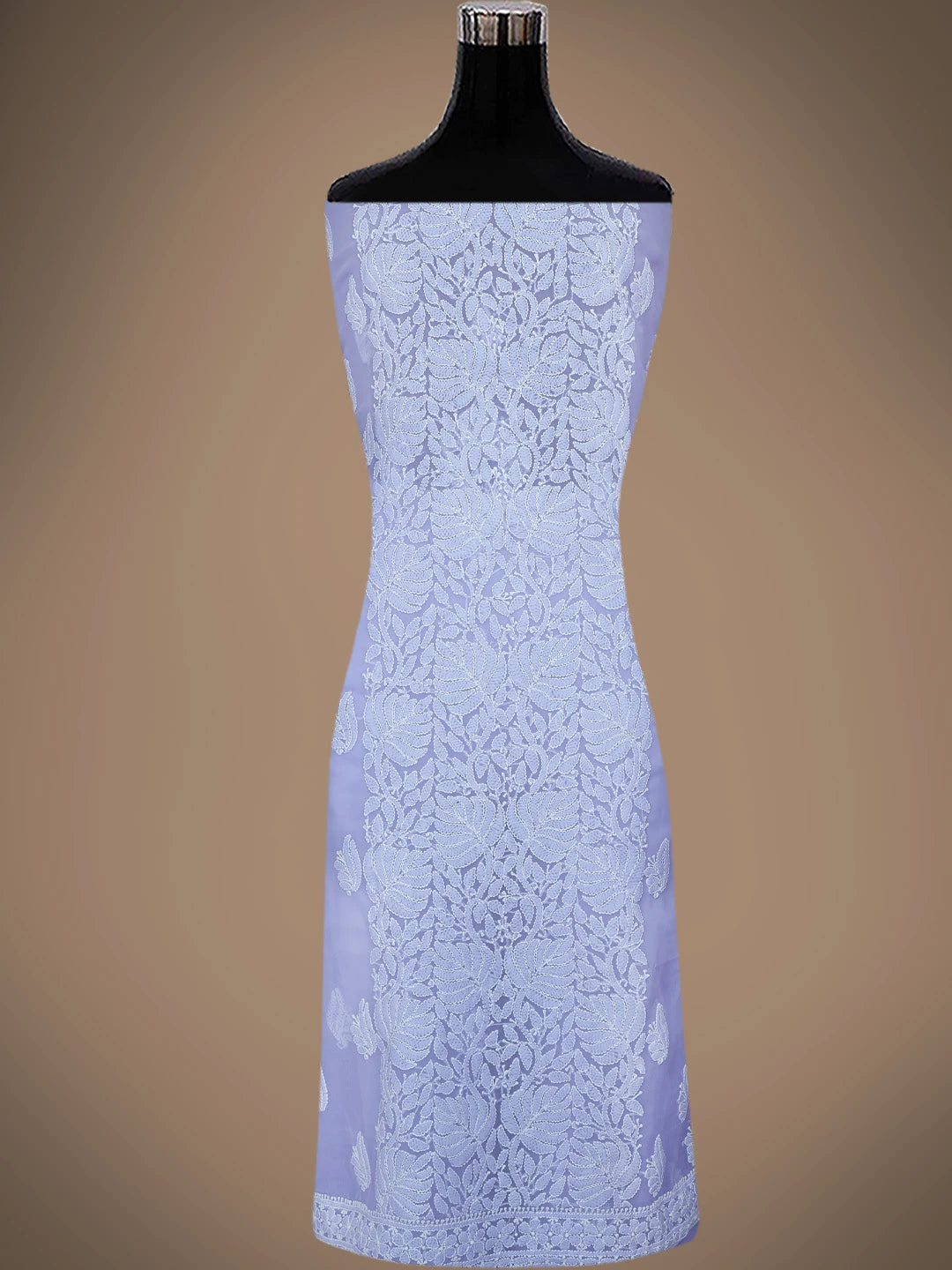 Ada Hand Embroidered Mauve Georgette Lucknowi Chikankari Unstitched Suit Piece 01A793562