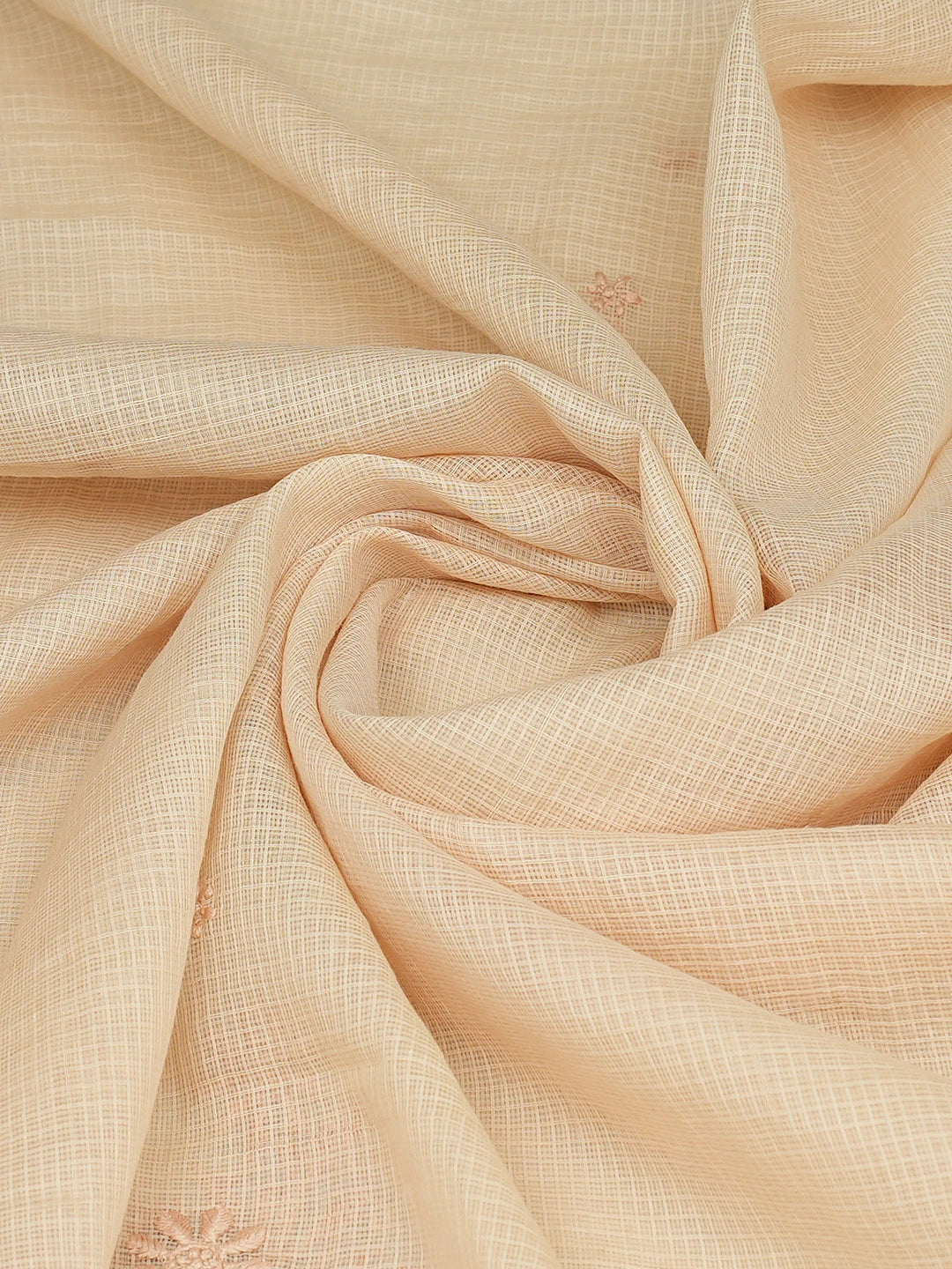 Ada Hand Embroidered Fawn Kota Lucknowi Chikankari Dupatta 01A692774