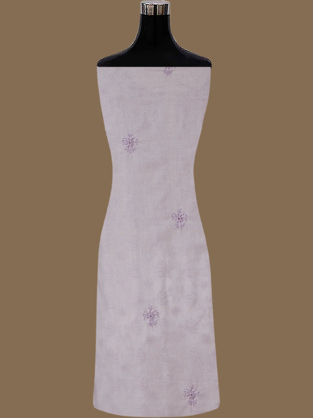 Ada Hand Embroidered Lavender Cotton Lucknowi Chikankari Unstitched Suit Piece 01A369740