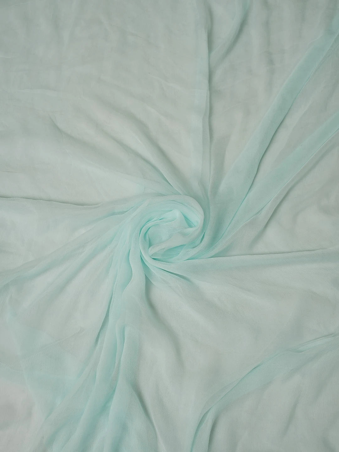 Ada Hand Embroidered Pastel Blue Cotton Lucknowi Chikankari Unstitched Suit Piece 01A773685