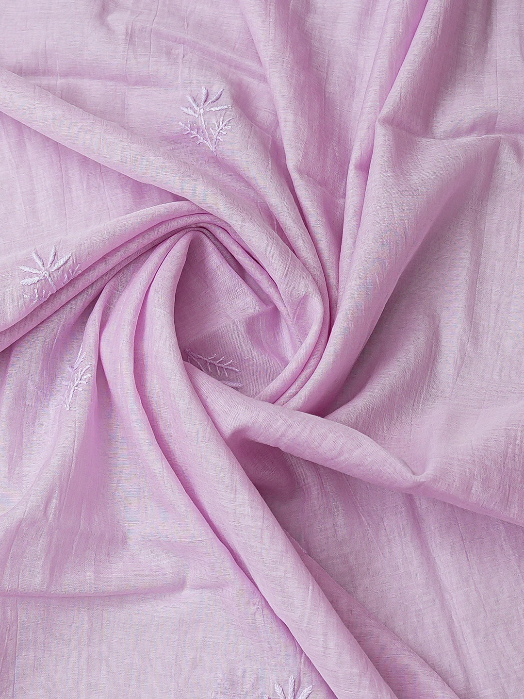 Ada Hand Embroidered Lavender Chanderi Lucknowi Chikankari Unstitched Kurta Dupatta Set 01A790467