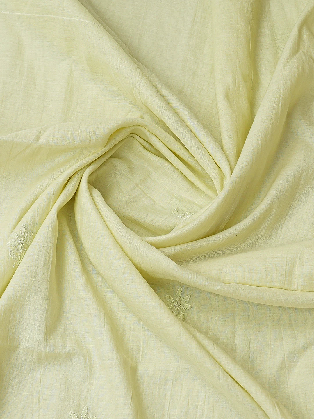 Ada Hand Embroidered Pistachio Green Chanderi Lucknowi Chikankari Unstitched Kurta Dupatta Set 01A795606