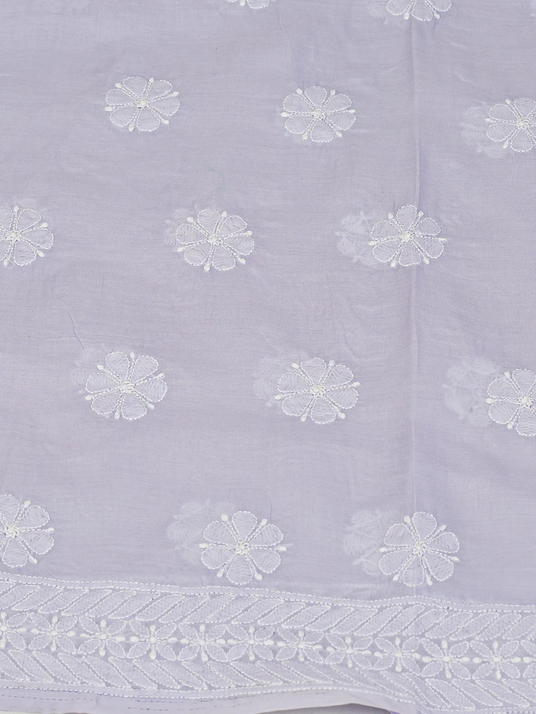 Ada Hand Embroidered Mauve Cotton Lucknowi Chikankari Unstitched Suit Piece 01A777823