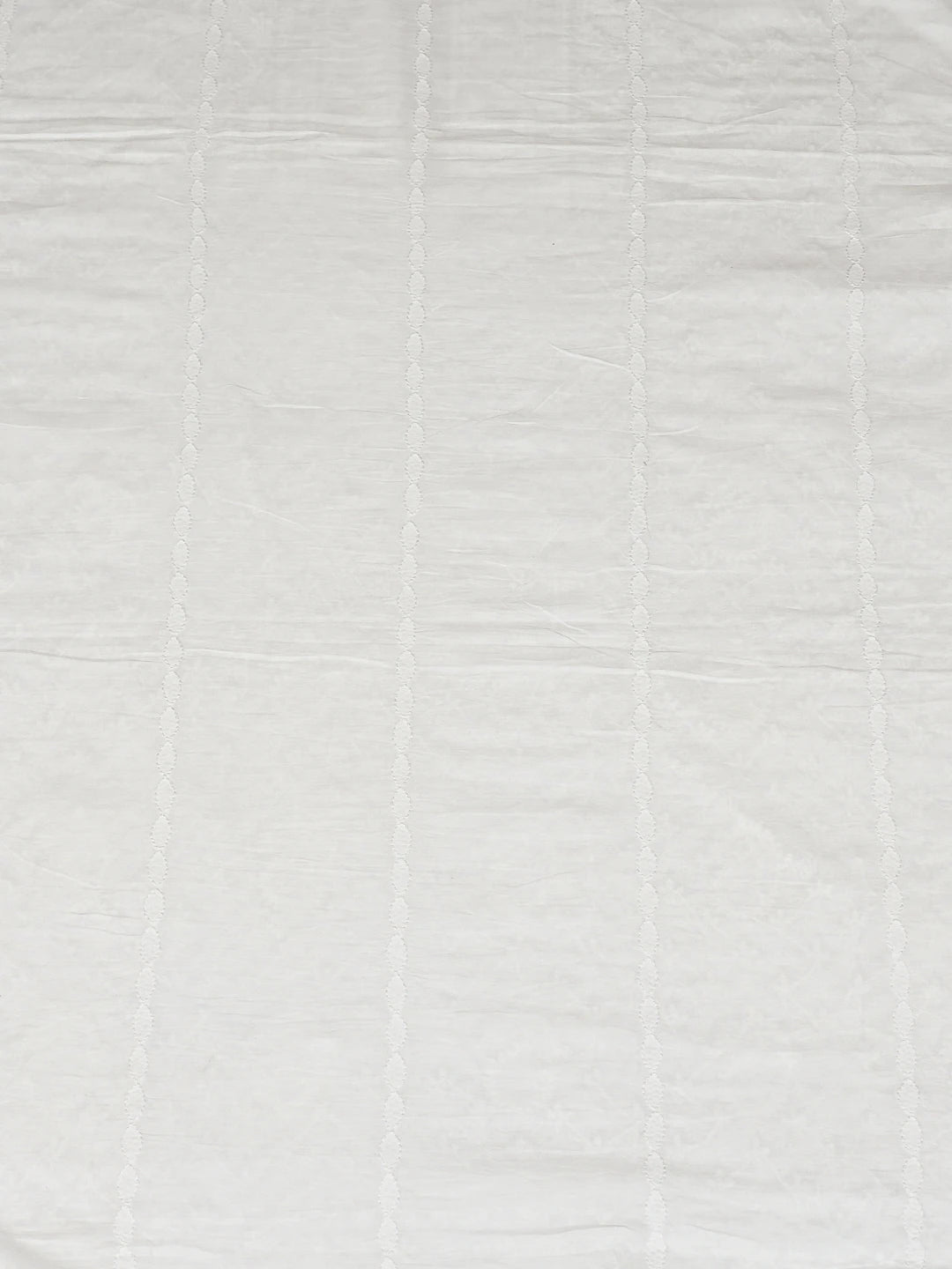 Ada Hand Embroidered White Cotton Lucknowi Chikankari Unstitched Men's Kurta Piece 01A791915