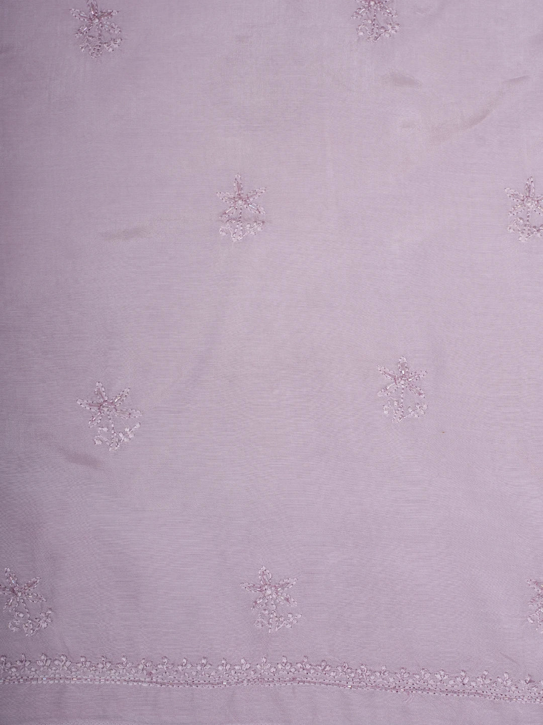 Ada Hand Embroidered Rose Quartz Pink Muslin Lucknowi Chikankari Unstitched Suit Piece With Cutdana Work 01A814895