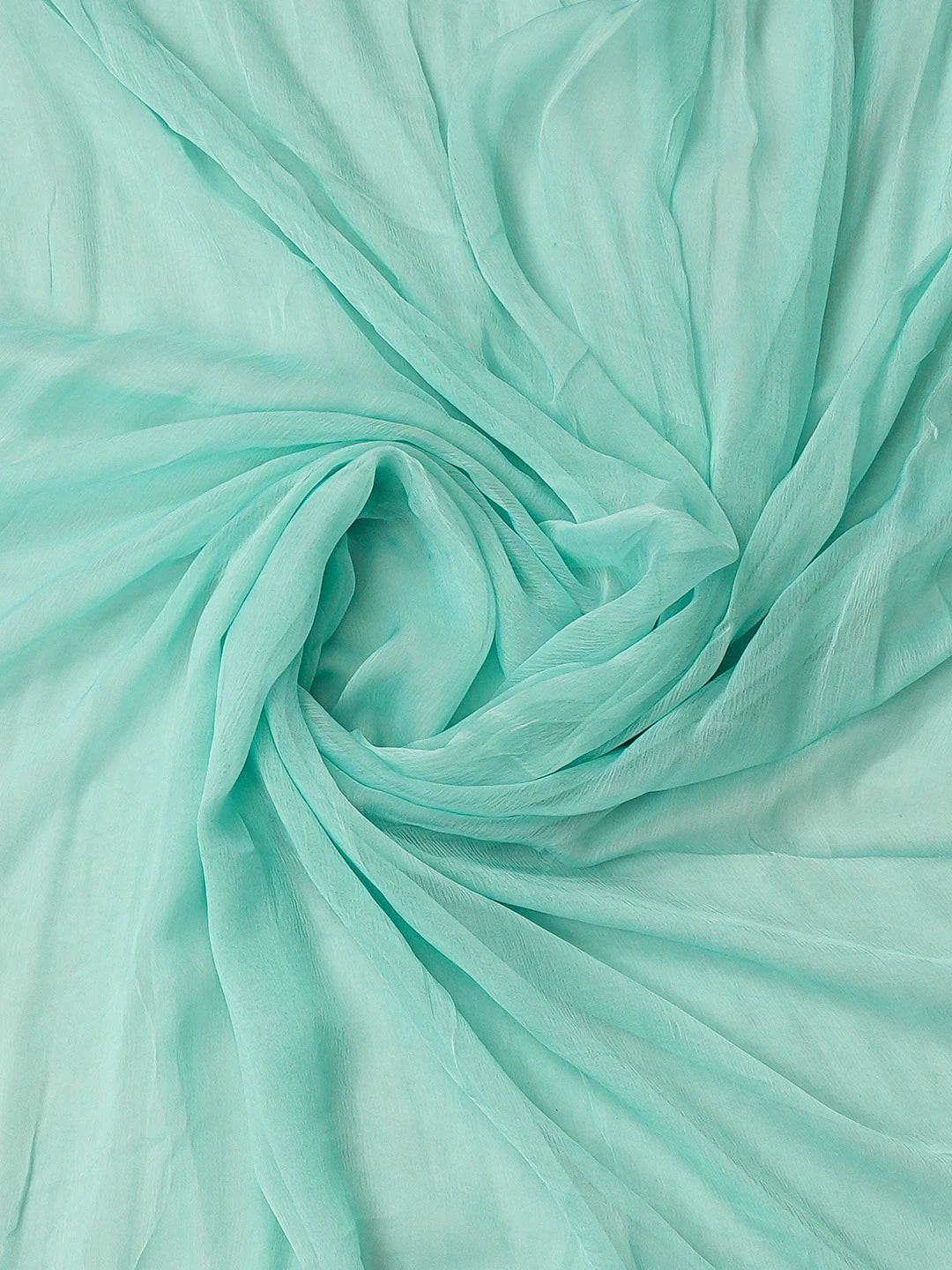 Ada Hand Embroidered Sea Green Silk Lucknowi Chikankari Unstitched Suit Piece 01A746274