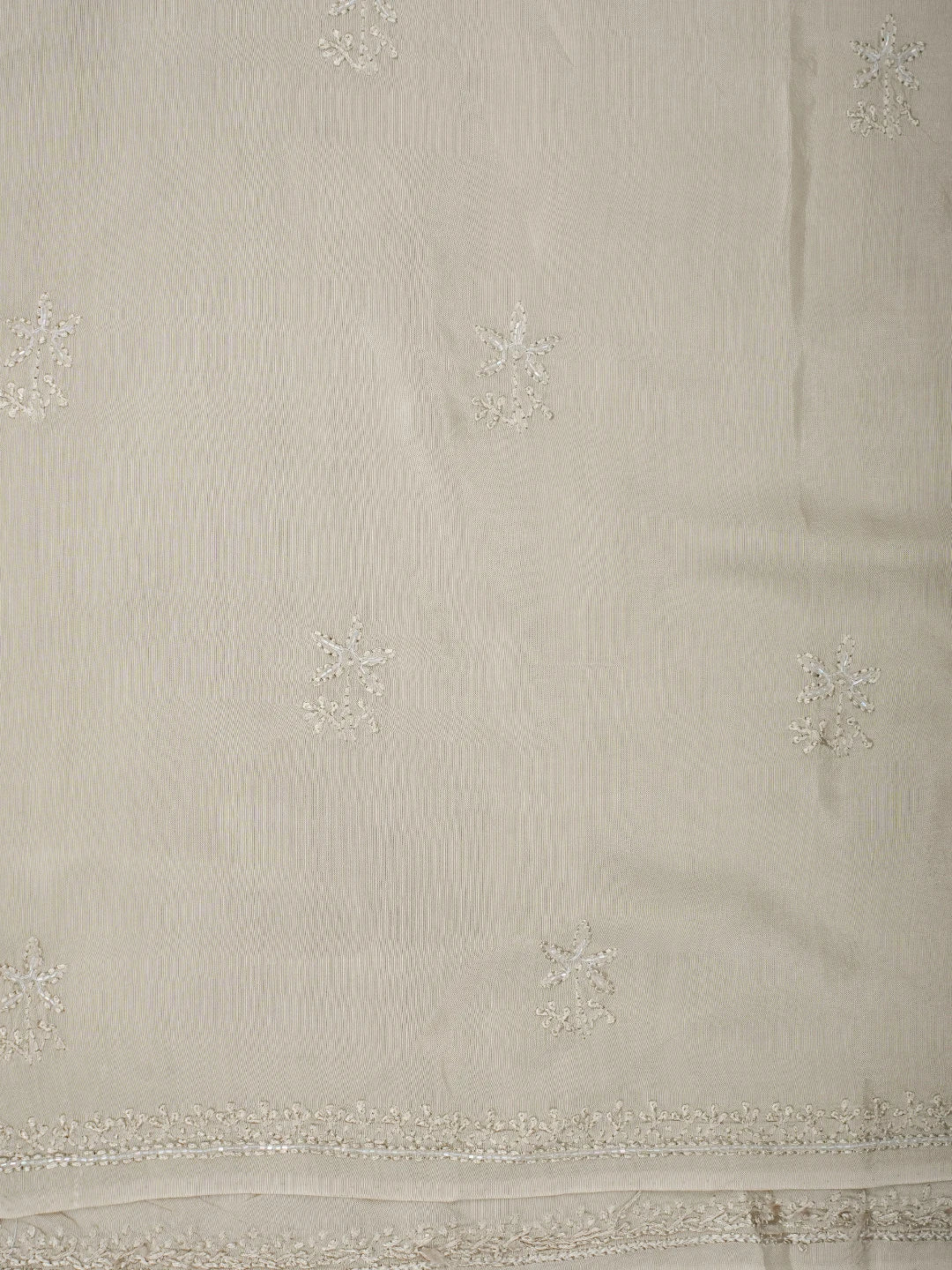 Ada Hand Embroidered Fawn Muslin Lucknowi Chikankari Unstitched Suit Piece 01A814802