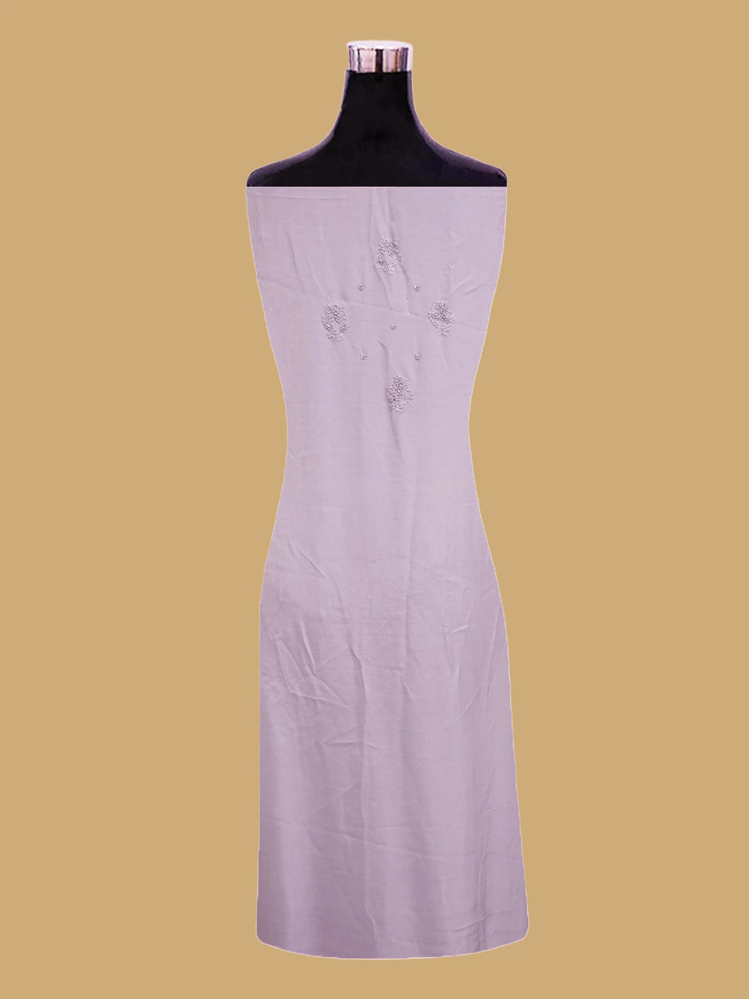 Ada Hand Embroidered Thistle Purple Muslin Lucknowi Chikankari Unstitched Suit Piece With Cutdana Work 01A814879