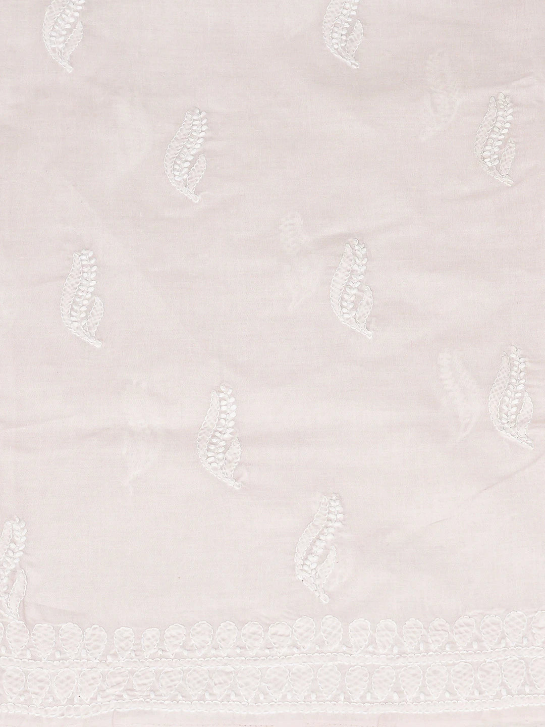Ada Hand Embroidered Light Pink Cotton Lucknowi Chikankari Unstitched Suit Piece 01A819043