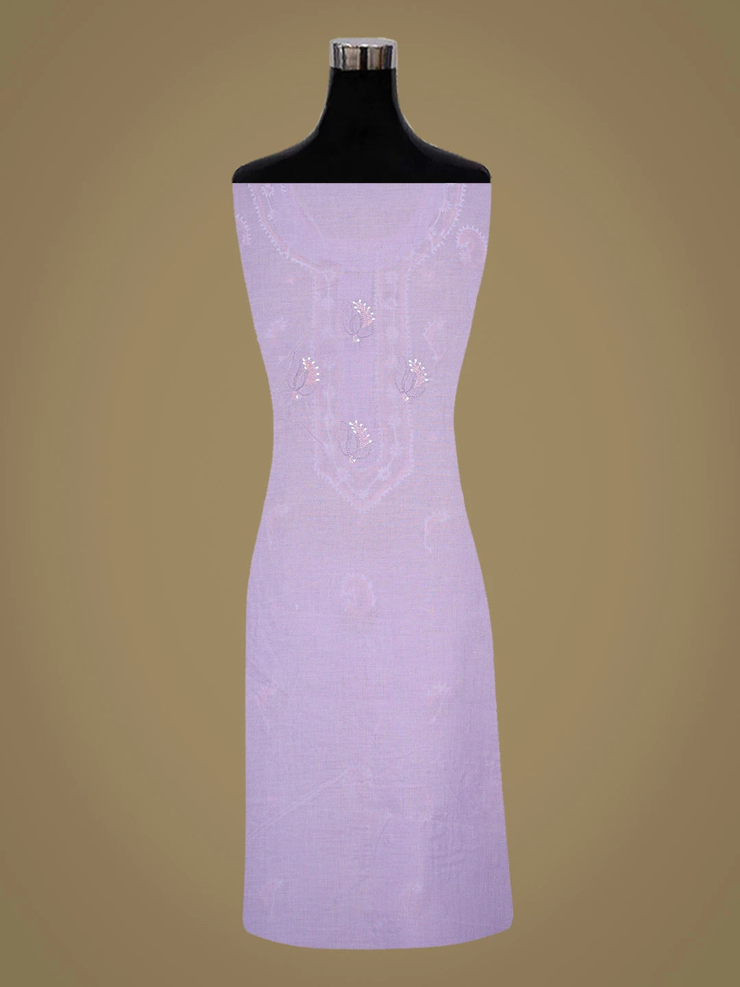 Ada Hand Embroidered Mauve And Pink Cotton Lucknowi Chikankari Unstitched Suit Piece 01A818841