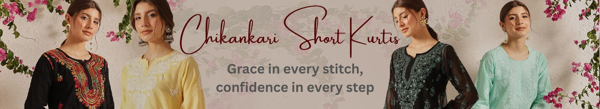 Chikankari Short Kurtis