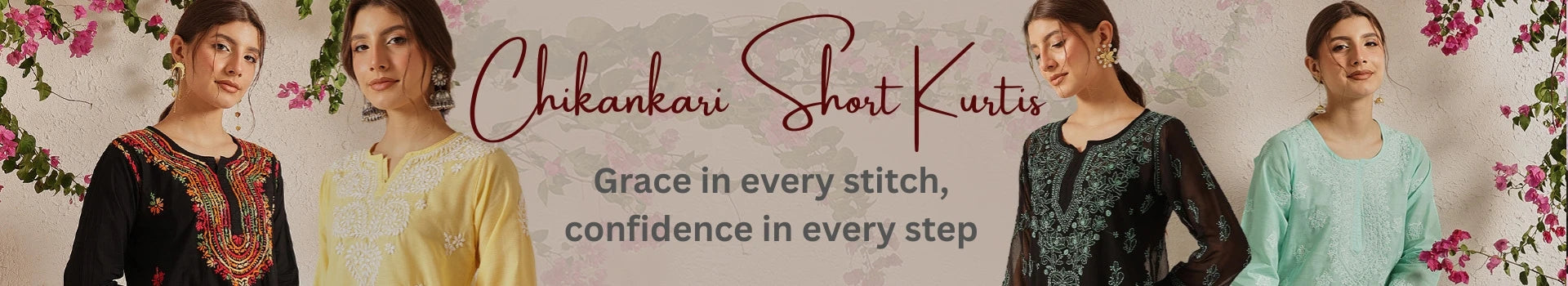 Chikankari Short Kurtis