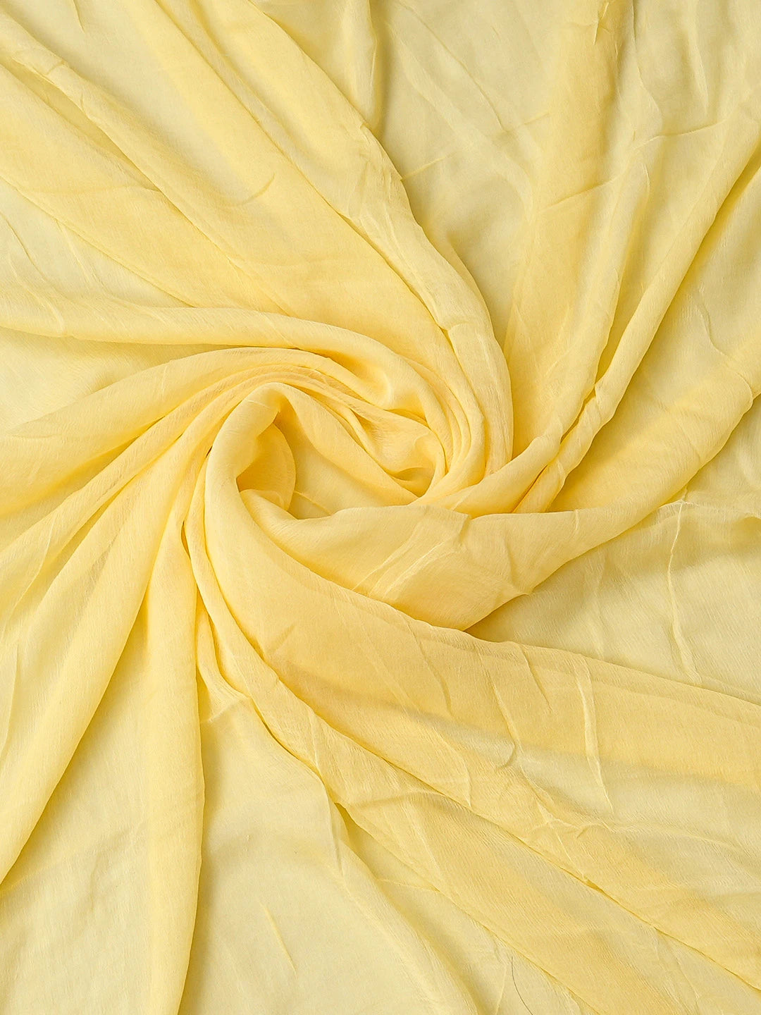 Ada Hand Embroidered Yellow Cotton Lucknowi Chikankari Unstitched Suit Piece 08A500501
