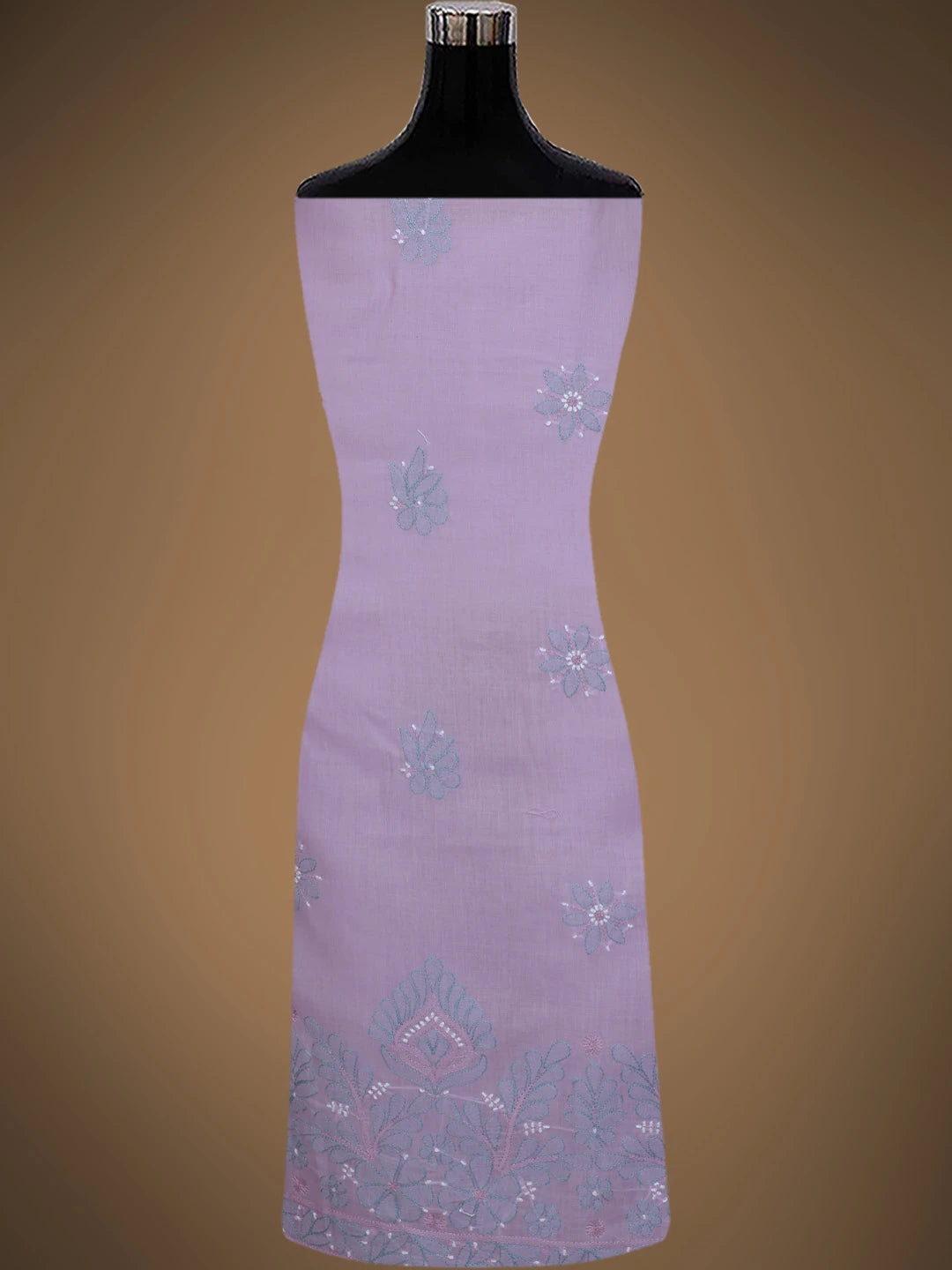 Ada Hand Embroidered Mauve Cotton Lucknowi Chikankari Unstitched Suit Piece 01A818728