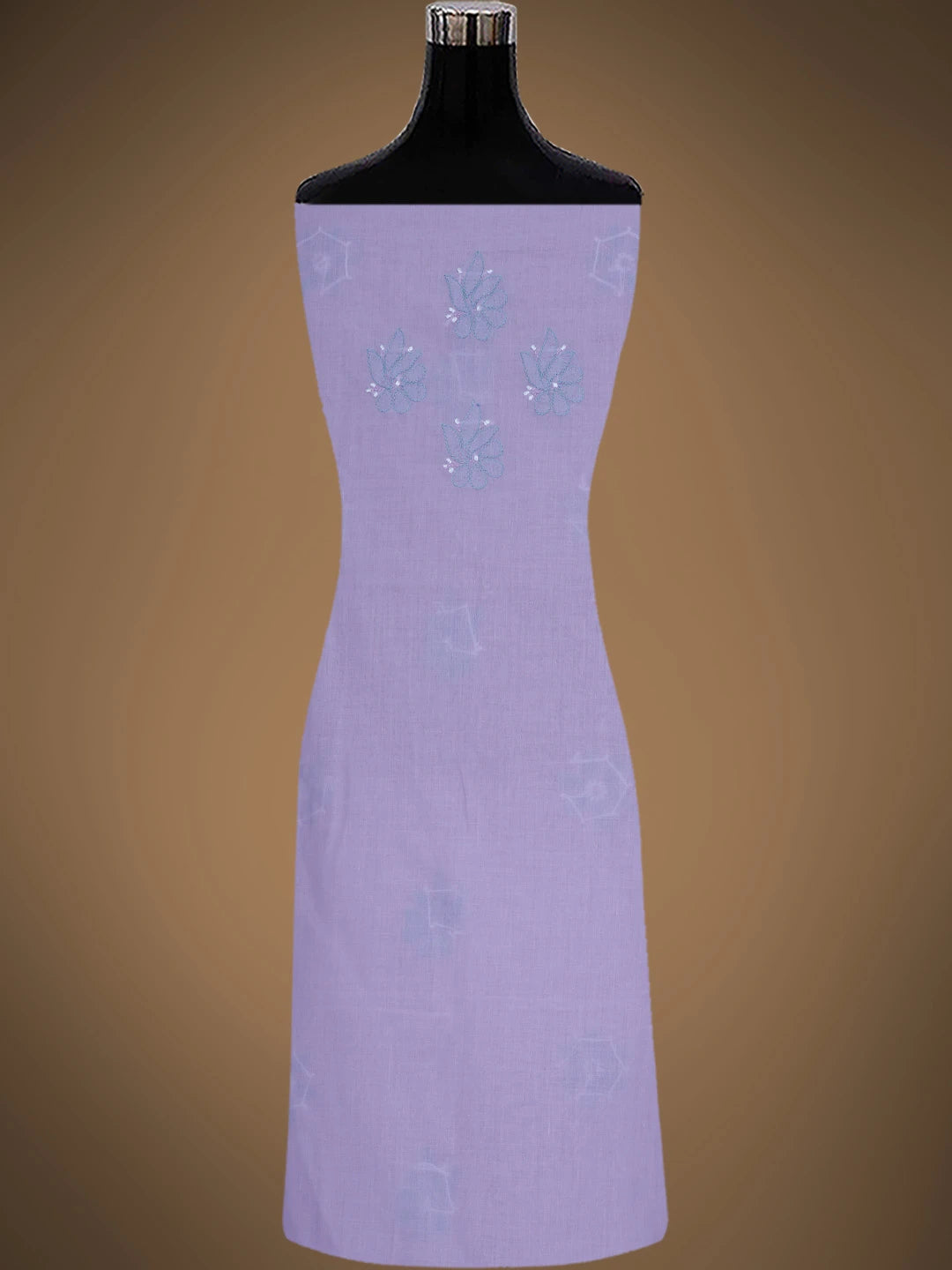 Ada Hand Embroidered Mauve Cotton Lucknowi Chikankari Unstitched Suit Piece 01A818728