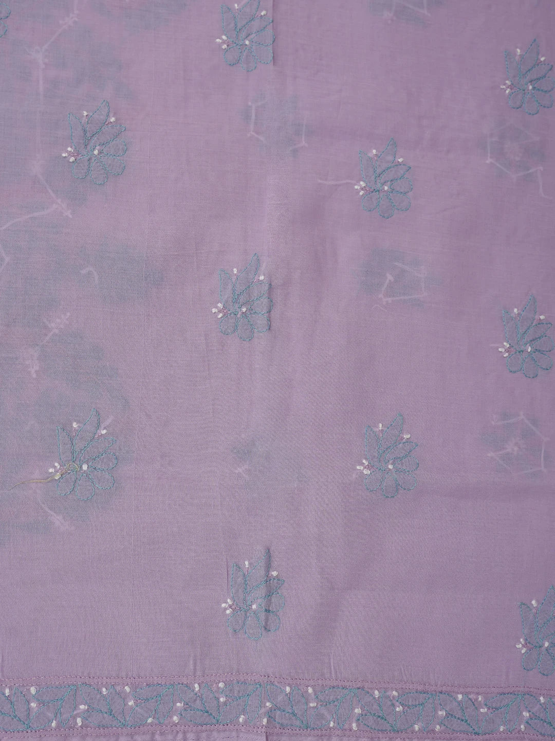 Ada Hand Embroidered Mauve Cotton Lucknowi Chikankari Unstitched Suit Piece 01A818728