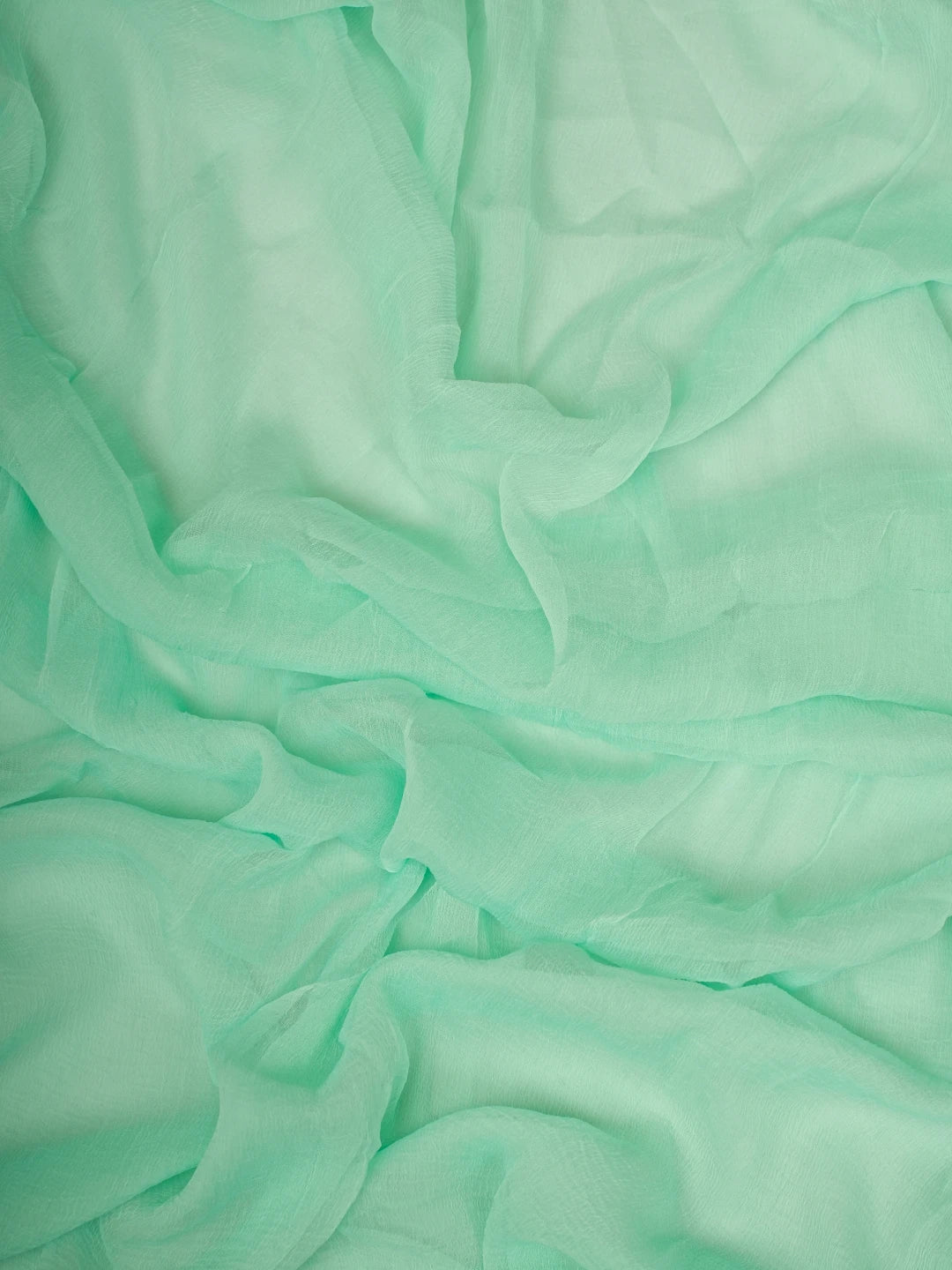 Ada Hand Embroidered Sea Green Cotton Lucknowi Chikankari Unstitched Suit Piece 01A818713