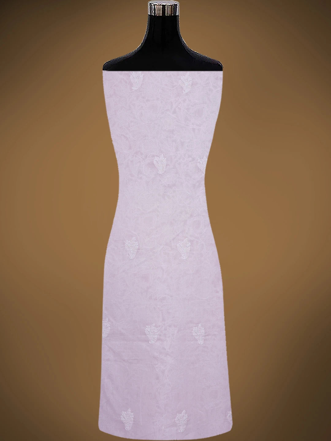 Ada Hand Embroidered Pink Cotton Lucknowi Chikankari Unstitched Kurta Piece 01A829662