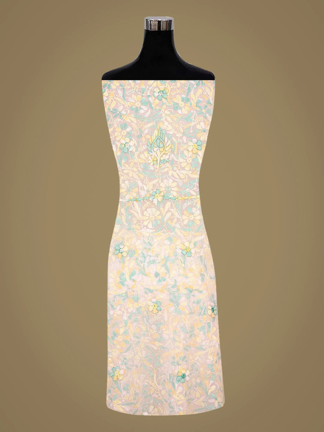 Ada Hand Embroidered Pastel Pink Georgette Lucknowi Chikankari Unstitched Suit Piece 01A779853