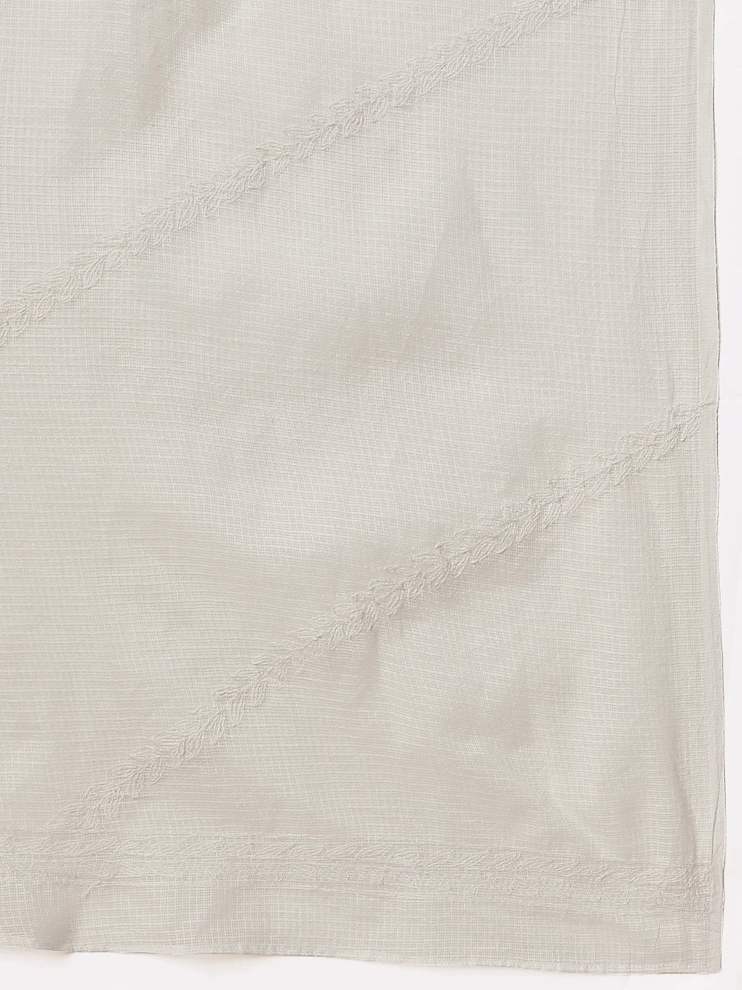 Ada Hand Embroidered White Kota Lucknowi Chikankari Dupatta A511227
