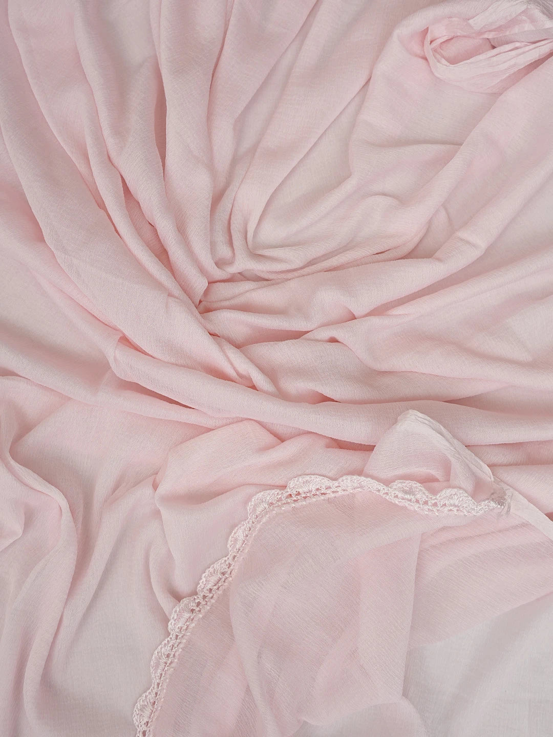 Ada Hand Embroidered Pink Muslin Lucknowi Chikankari Unstitched Suit Piece 01A795823
