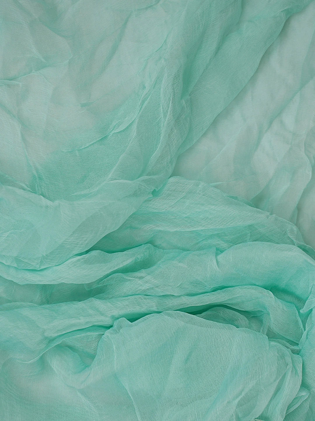 Ada Hand Embroidered Sea Green Cotton Lucknowi Chikankari Unstitched Suit Piece 01A818688