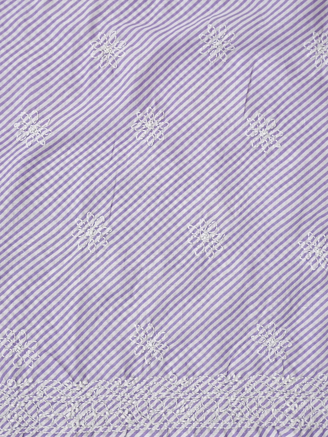 Ada Hand Embroidered Mauve and White Cotton Lucknowi Chikankari Unstitched Suit Piece 01A836826