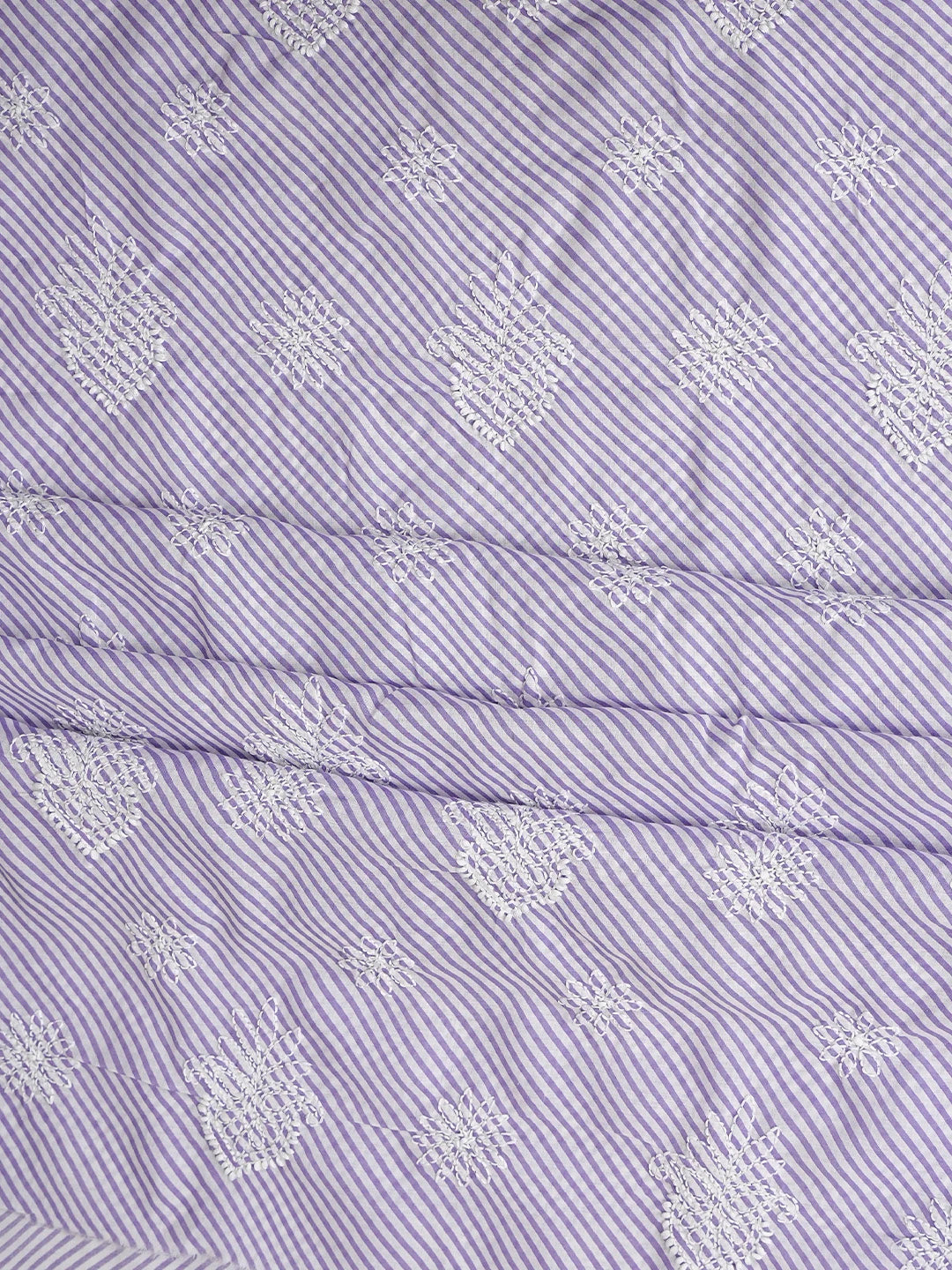 Ada Hand Embroidered Mauve and White Cotton Lucknowi Chikankari Unstitched Suit Piece 01A836826