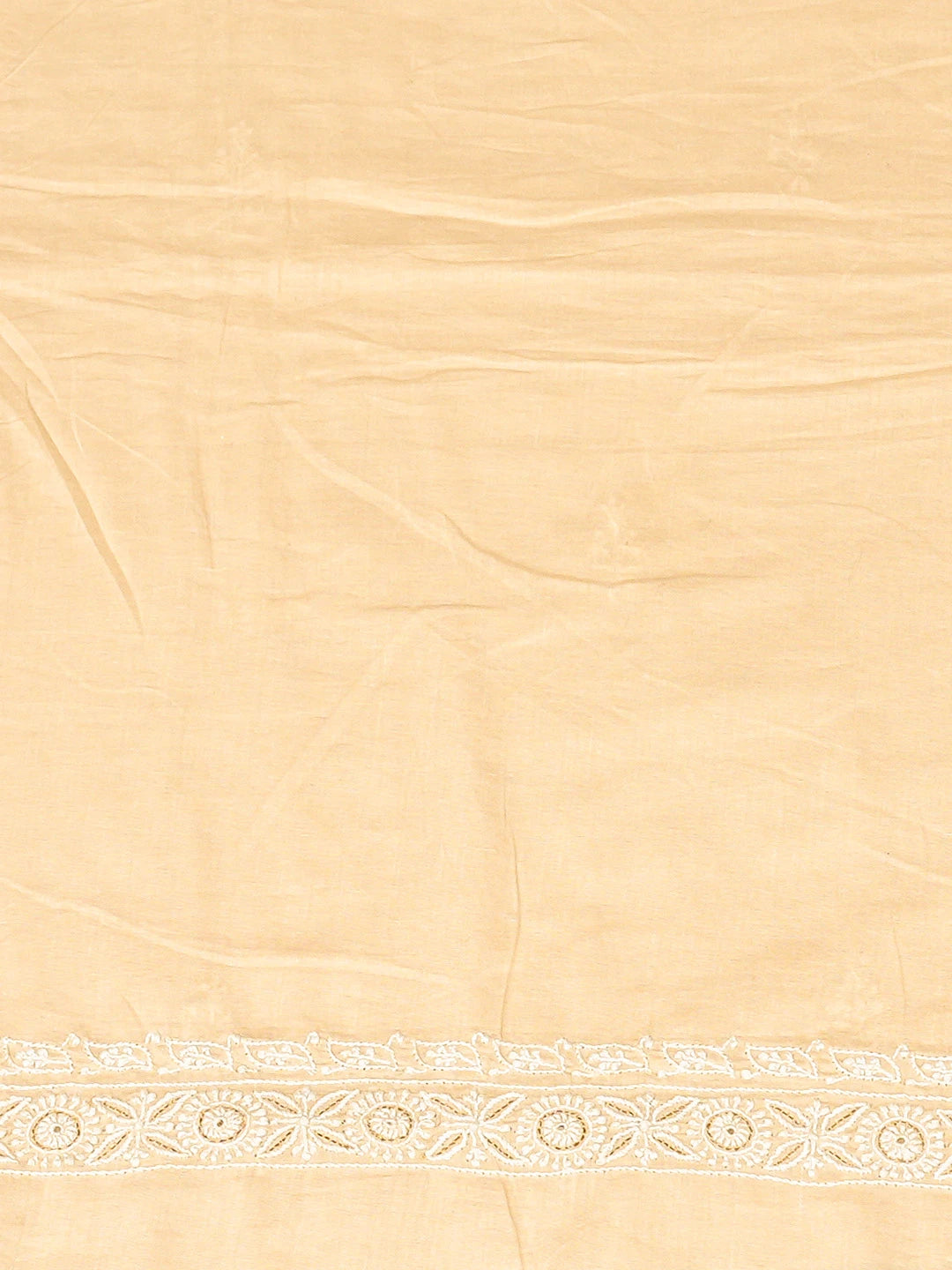Ada Hand Embroidered Fawn Cotton Lucknowi Chikankari Unstitched Men's Kurta Piece 01A659098