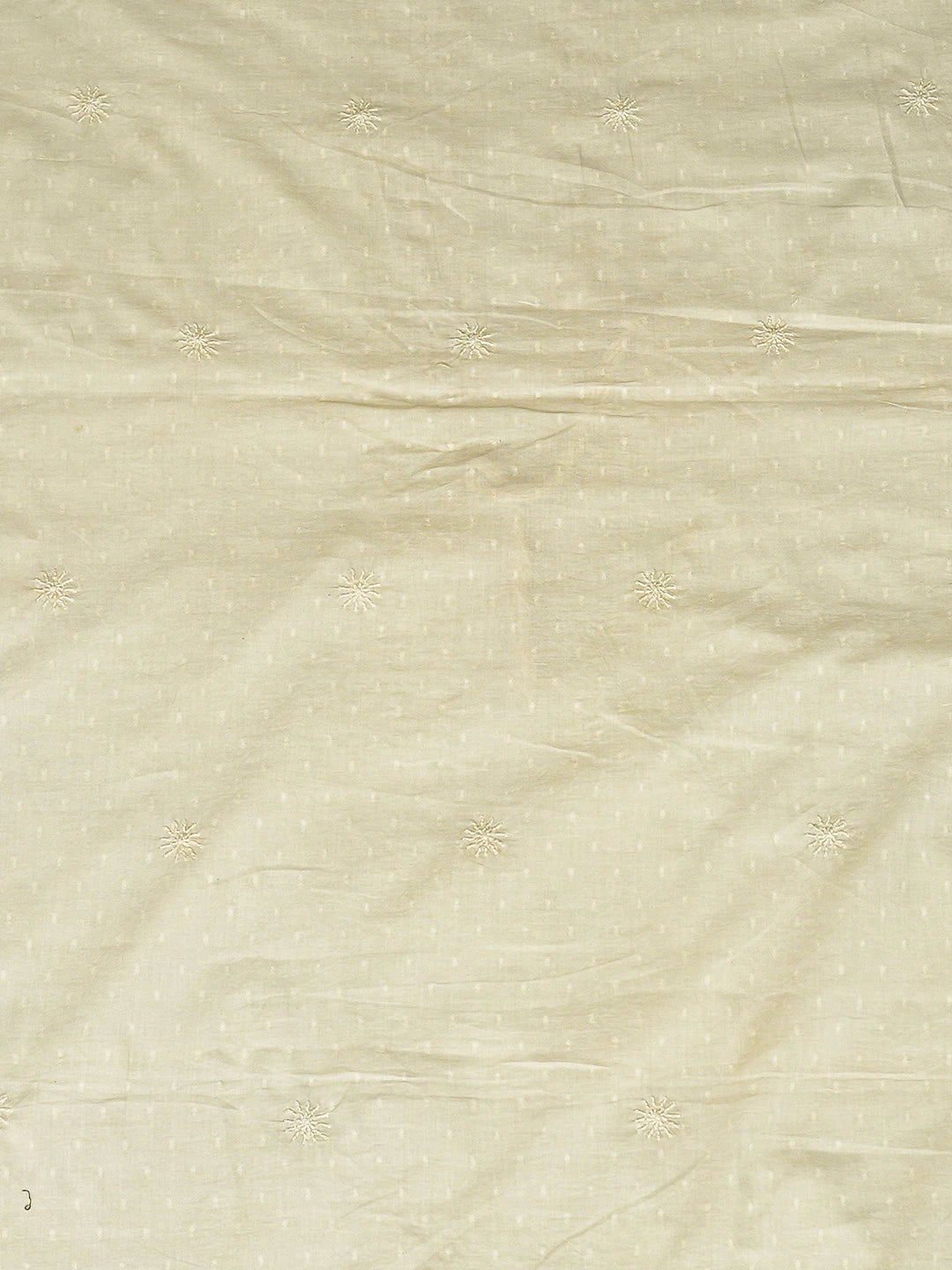 Ada Hand Embroidered Beige Cotton Lucknowi Chikankari Unstitched Men's Kurta Piece 01A749151