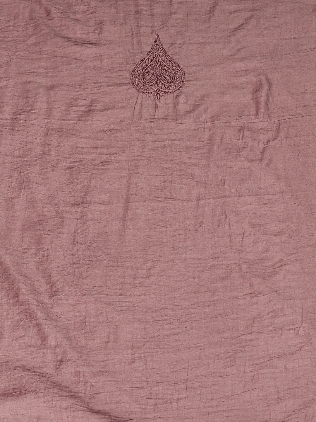Ada Hand Embroidered Onion Pink Chanderi Lucknowi Chikankari Unstitched Men's Kurta Piece 01A748107
