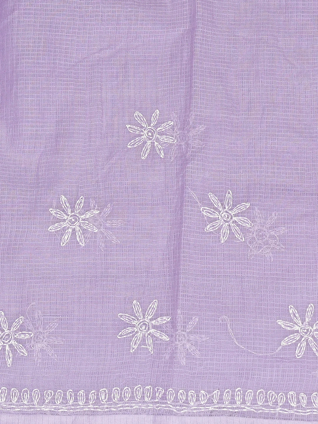 Ada Hand Embroidered Mauve Kota Lucknowi Chikankari Unstitched Kurta Piece 01A838001