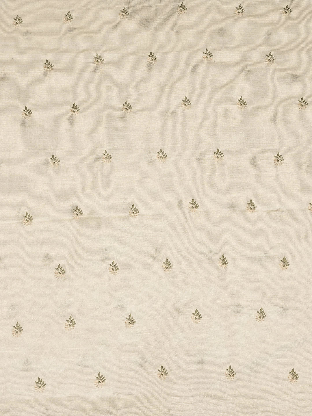 Ada Hand Embroidered Fawn Silk Lucknowi Chikankari Unstitched Men's Kurta Piece 01A837309