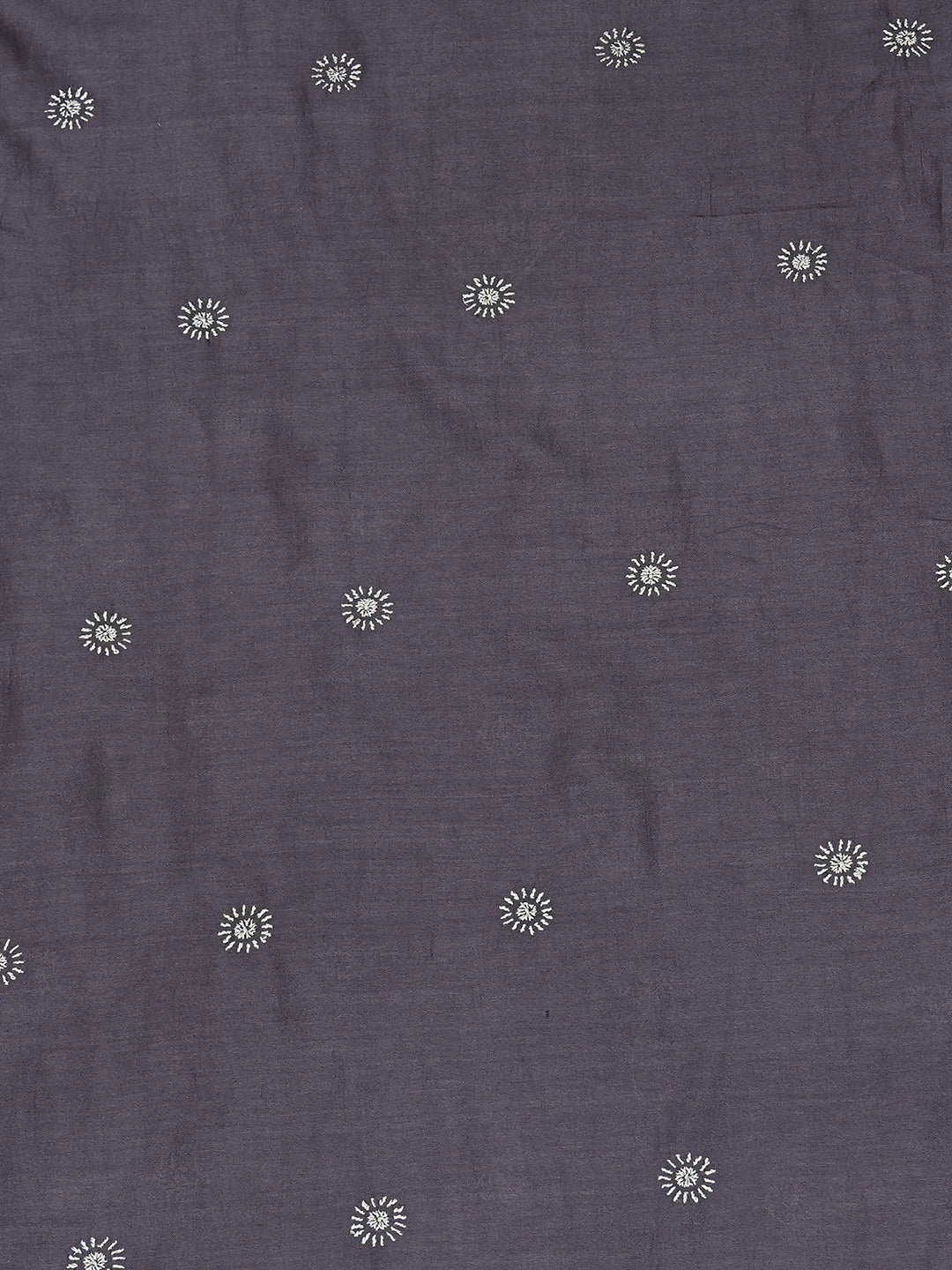 Ada Hand Embroidered Grey Chanderi Lucknowi Chikankari Unstitched Men's Kurta Piece With Zari Work 01A703311