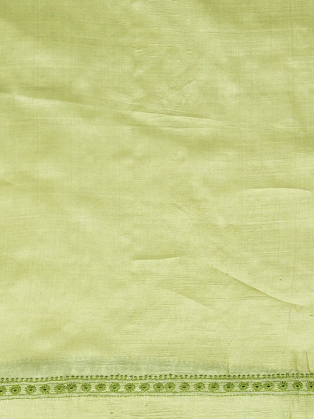 Ada Hand Embroidered Green Tussar Silk Lucknowi Chikankari Unstitched Men's Kurta Piece 01A722444