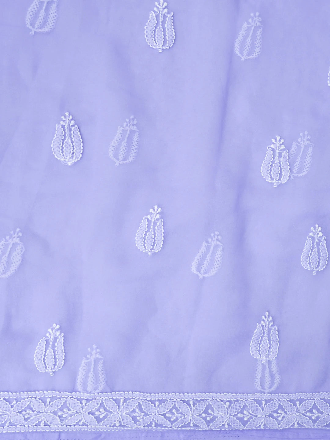 Ada Hand Embroidered Mauve Georgette Lucknowi Chikankari Unstitched Suit Piece 01A843428