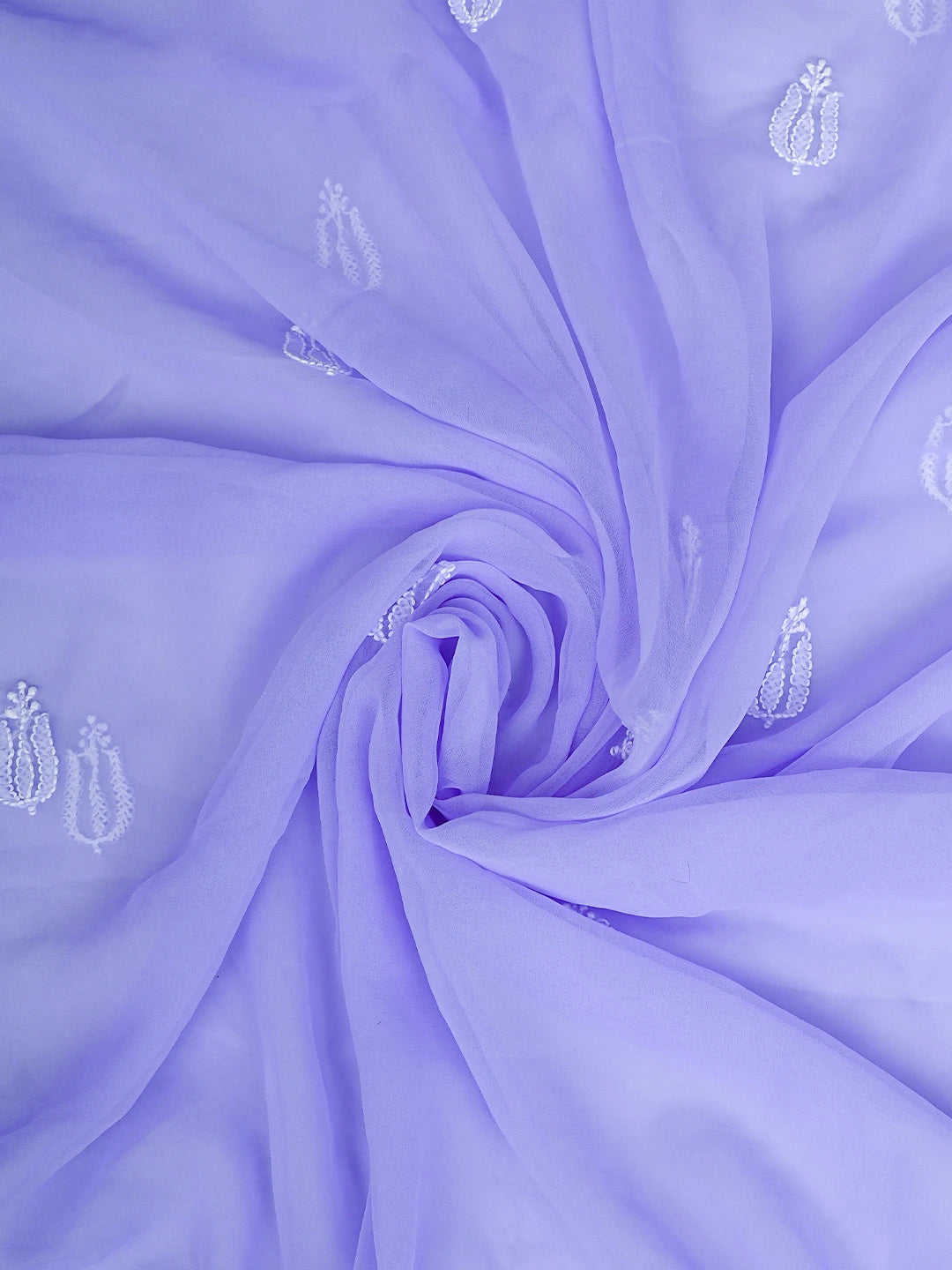 Ada Hand Embroidered Mauve Georgette Lucknowi Chikankari Unstitched Suit Piece 01A843428